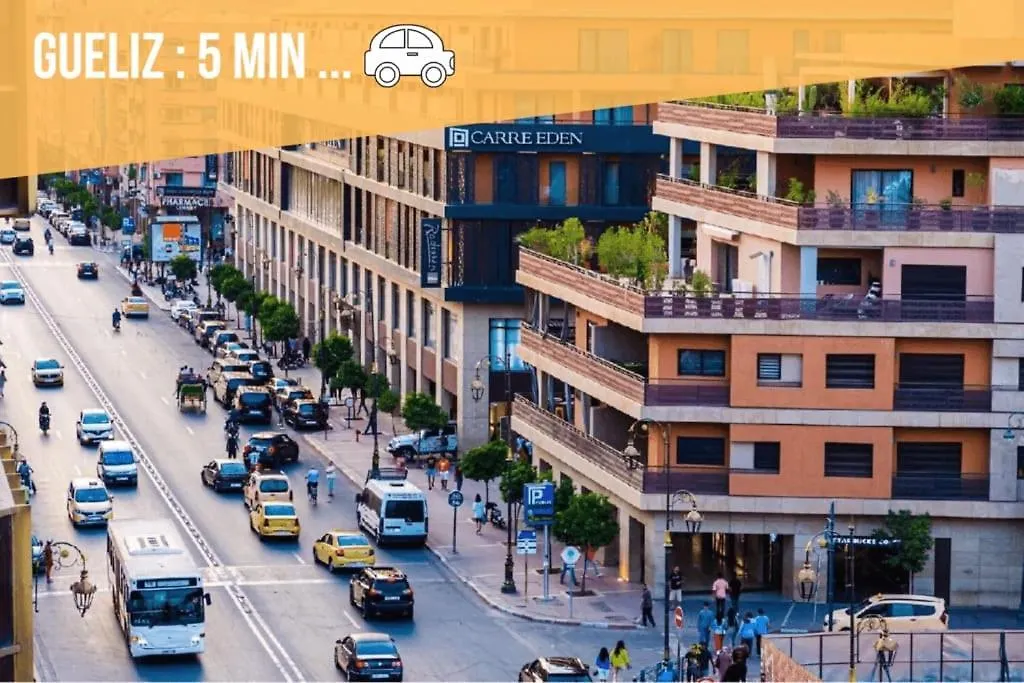 Stylish Moroccan Apartment Near Majorelle Garden, Wi-Fi, Free Airport Shuttle Marrakesh